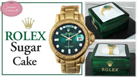 3D Cake Rolex Uhr Rolex Torte aus Fondant 3D Rolex Cake 